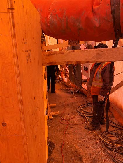 Inside of the Behchoko Community Center construction Project