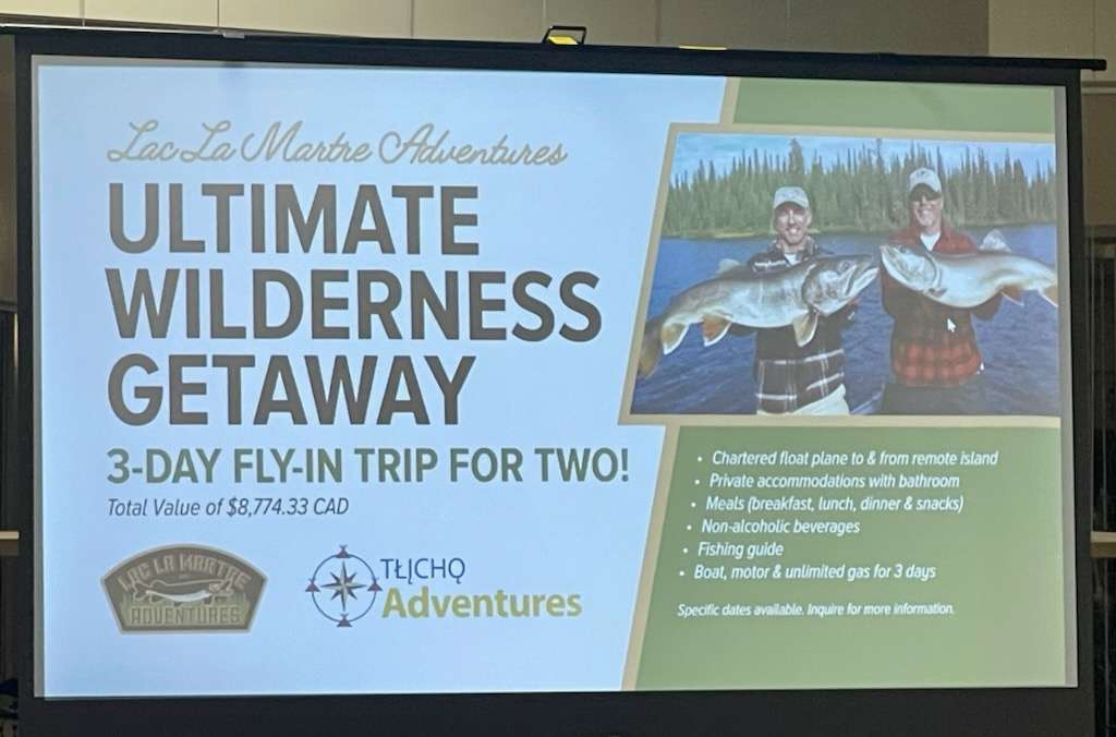 Photo from event, showcasing the auction reward.