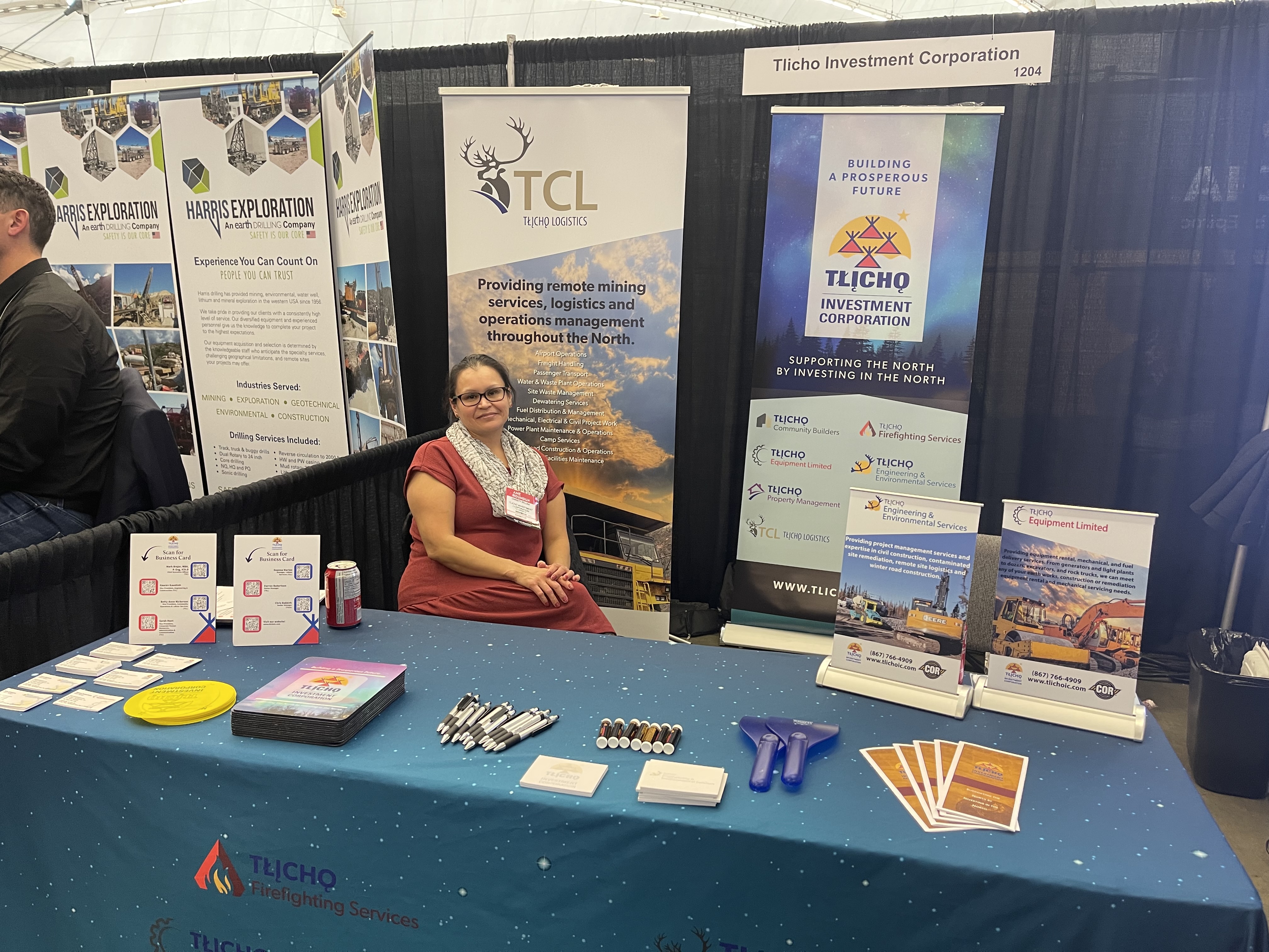 Featured in the photo at our booth is Christy Williah, TIC’s Manager of Employee Relations and Engagement. 