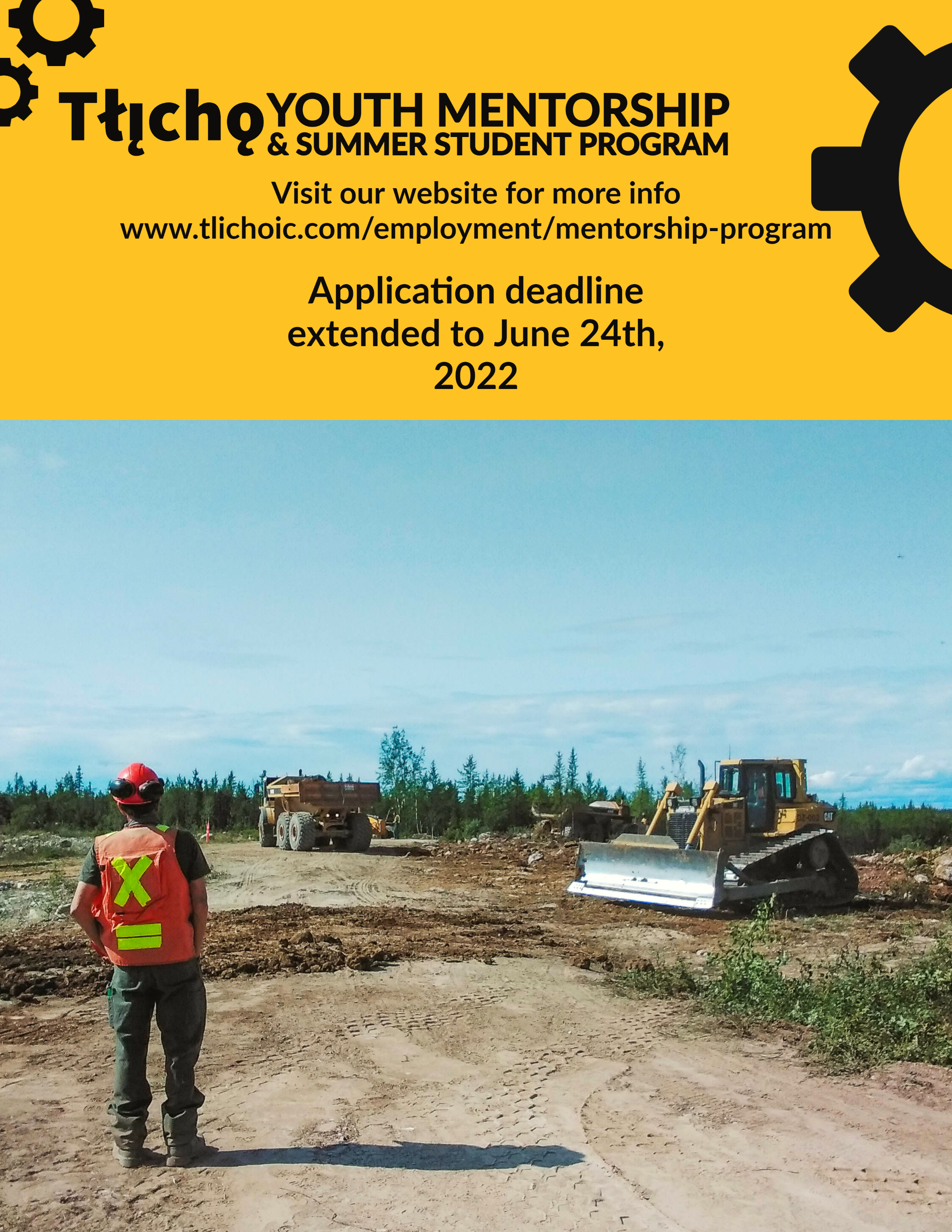 Tlicho Mentorship & Summer Work Program Poster