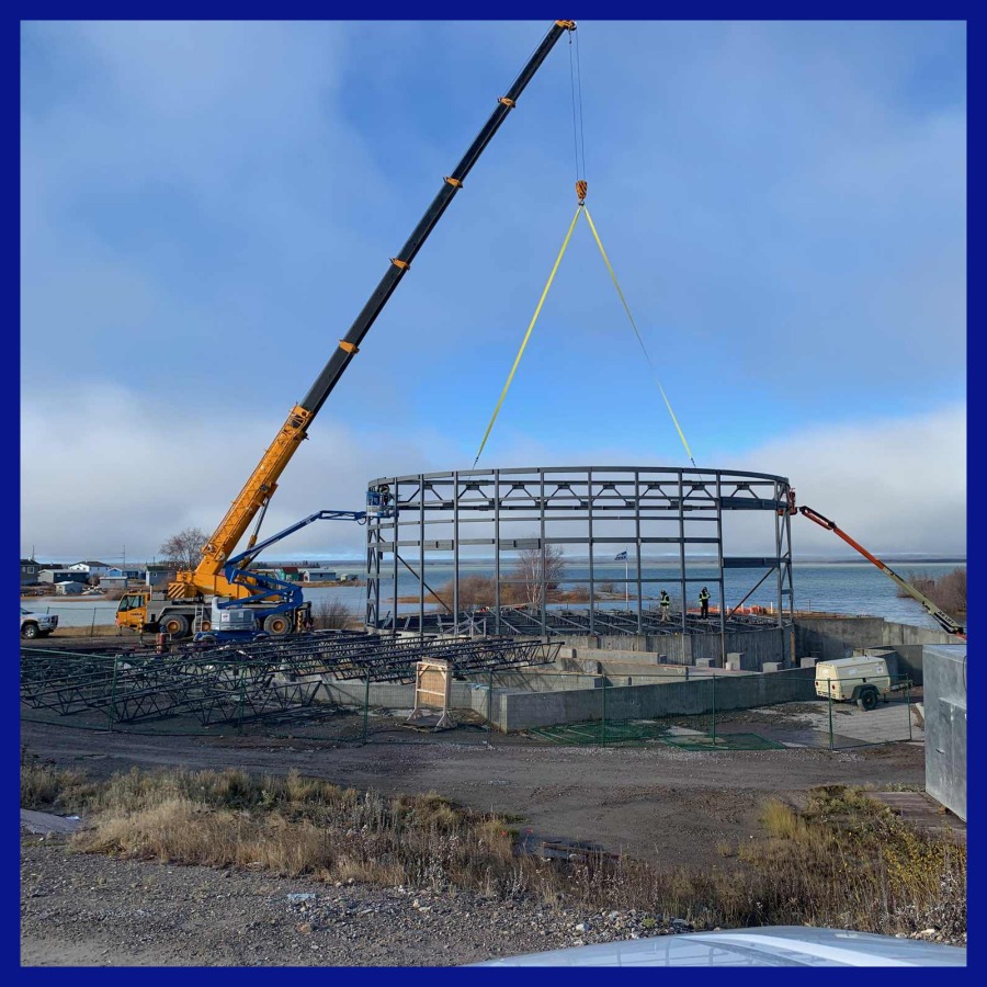 Photos of the Behchoko Culture Center Construction Site