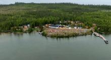 Aerial photo of Lac La Marte 